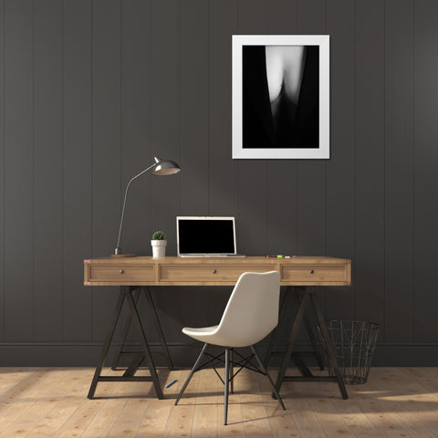 Minimalism White Modern Wood Framed Art Print by Kostadinov, Bobby