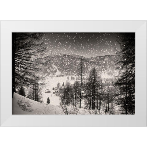 Finally At Home White Modern Wood Framed Art Print by Guarino, Vito