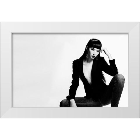 Less Is More White Modern Wood Framed Art Print by Ishikawa, Keiichi