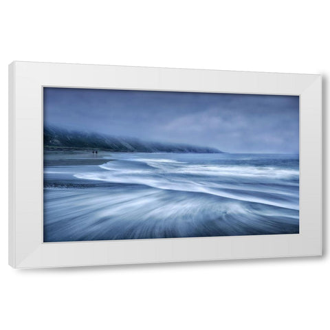 Mists In The Sea White Modern Wood Framed Art Print by Osuna, Fran