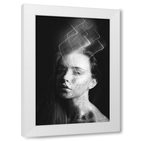 Untitled White Modern Wood Framed Art Print by Vasilenko, Artem