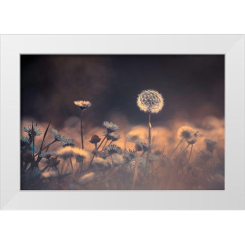 When He Saw Her Emerging Out From This Crowd-He Immediatly Knew This Would Be The One White Modern Wood Framed Art Print by Bravin, Fabien