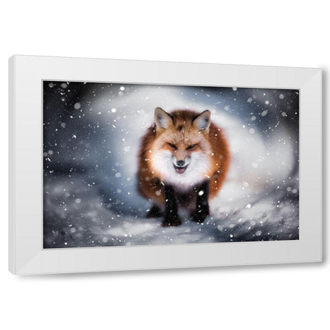 Renart White Modern Wood Framed Art Print by Yatsushima, Yuki