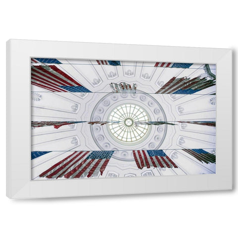 History Suspended White Modern Wood Framed Art Print by Wride, Linda