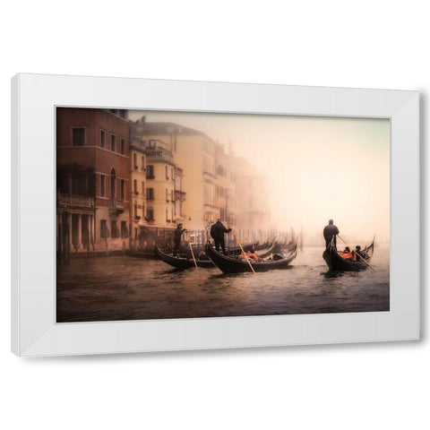 Foggy Venice White Modern Wood Framed Art Print by Scherhag, Ute