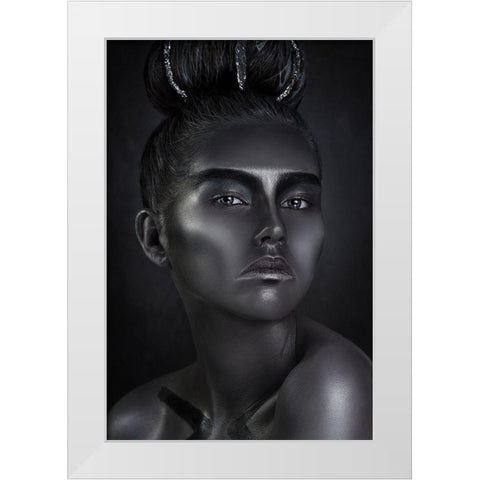 Steel White Modern Wood Framed Art Print by Kovalev, Ivan