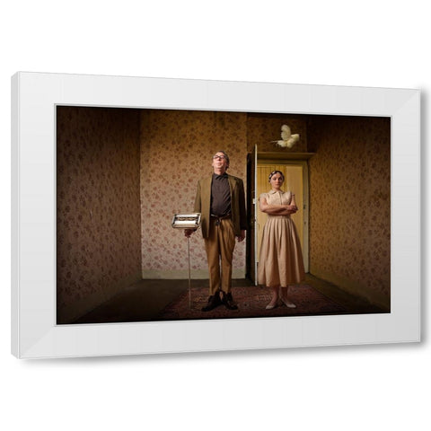 Home, Sweet Home II White Modern Wood Framed Art Print by von Diepenbroek, Christine