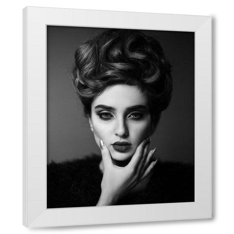 Sharp White Modern Wood Framed Art Print by Hamidnezhad, Amin