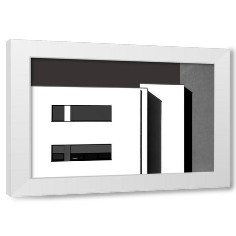 Nearly Graphic White Modern Wood Framed Art Print by Niezen, Jan