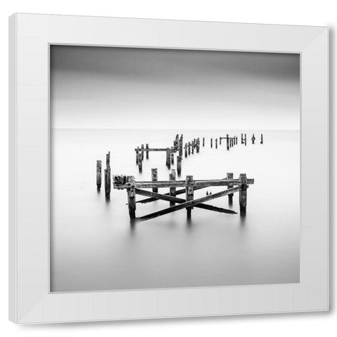 Standing Firmish White Modern Wood Framed Art Print by Bolton, Robert