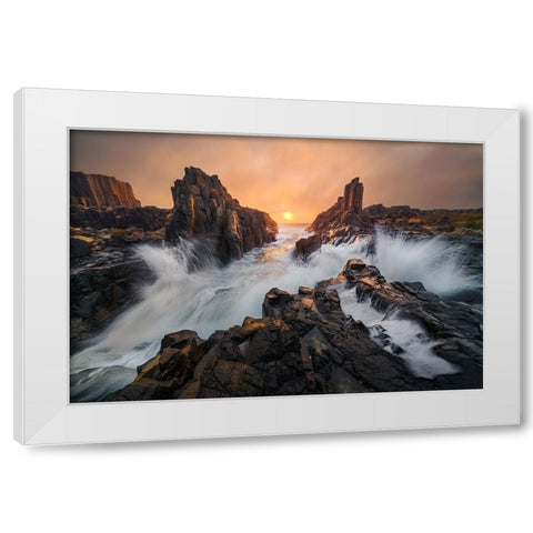 Let The Light Breaking Through White Modern Wood Framed Art Print by Fan, Tim