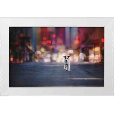 Leaving Las Vegas... White Modern Wood Framed Art Print by Willers, Heike