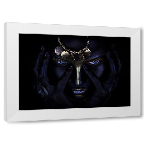 Naguals Wind. White Modern Wood Framed Art Print by Kovalev, Ivan