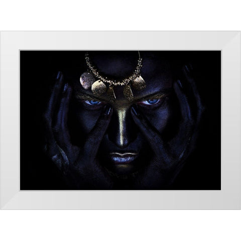 Naguals Wind. White Modern Wood Framed Art Print by Kovalev, Ivan