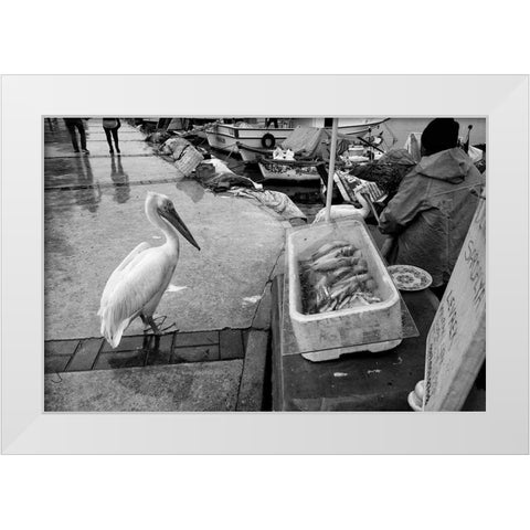 Untitled White Modern Wood Framed Art Print by Ayer, Ali