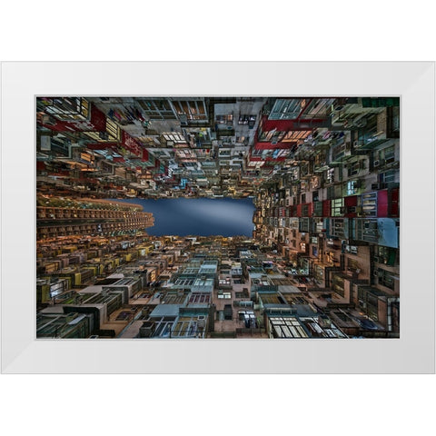 Infinite Windows White Modern Wood Framed Art Print by Figueras, Antoni