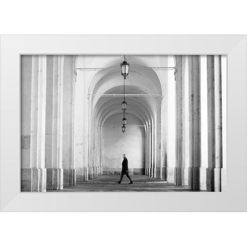 Nancy White Modern Wood Framed Art Print by Muroiwa, Go