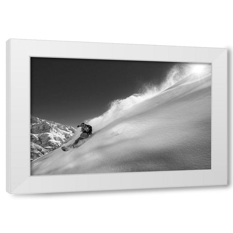 Ridge White Modern Wood Framed Art Print by Sanne, Jakob