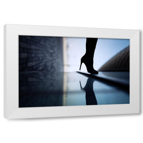 Reflections White Modern Wood Framed Art Print by Shepelev, Yuri