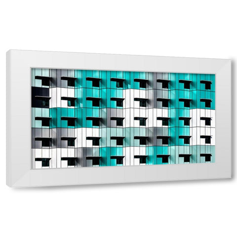 Forty Windows White Modern Wood Framed Art Print by Pearson, Wayne