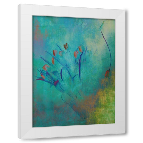 Tulips (2) White Modern Wood Framed Art Print by Devos, Delphine