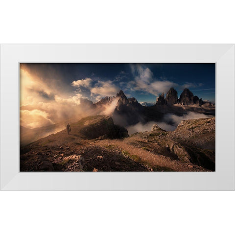 Way... White Modern Wood Framed Art Print by Mikhaliuk, Siarhei