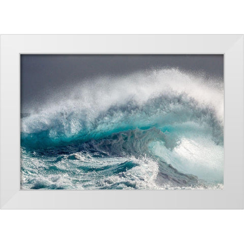 Mighty Water White Modern Wood Framed Art Print by Degryse, Michelle