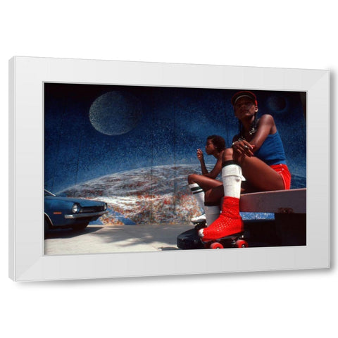 Venice-L.A. (From The Series Qamerican Symbolsq) White Modern Wood Framed Art Print by Matthes, Dieter