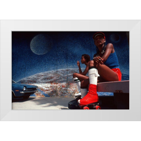 Venice-L.A. (From The Series Qamerican Symbolsq) White Modern Wood Framed Art Print by Matthes, Dieter