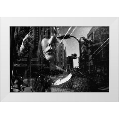 Portrait White Modern Wood Framed Art Print by Suzuki, Tatsuo