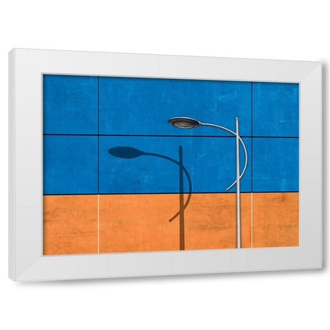 Lantern White Modern Wood Framed Art Print by aRRO