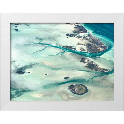 Up In The Air (Bahamas) White Modern Wood Framed Art Print by Labagnara, Roxana