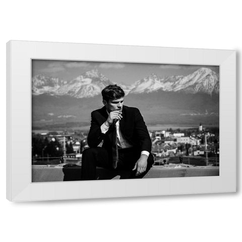 Jozef II White Modern Wood Framed Art Print by Krystynek MQEP, Martin