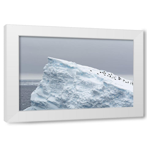 The Giant Slide White Modern Wood Framed Art Print by kahi