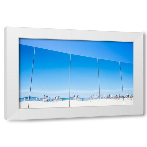 It Is Summer Down Under White Modern Wood Framed Art Print by Salgado Gispert, Gloria