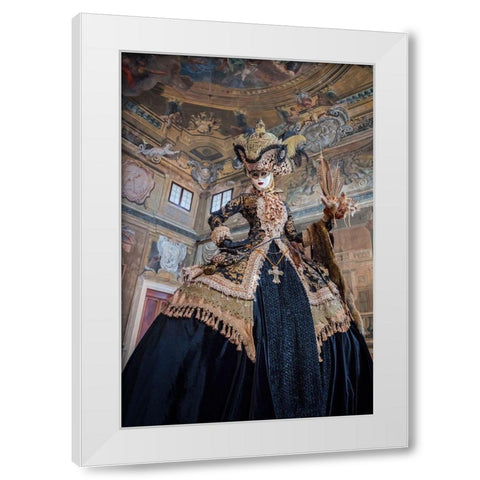 Regal White Modern Wood Framed Art Print by Doyle, Renee