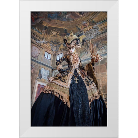 Regal White Modern Wood Framed Art Print by Doyle, Renee