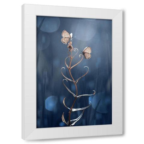 You And Me White Modern Wood Framed Art Print by Pamungkas, Edy