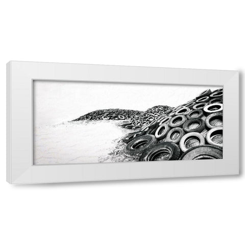 Upcycle White Modern Wood Framed Art Print by Claes, Gilbert