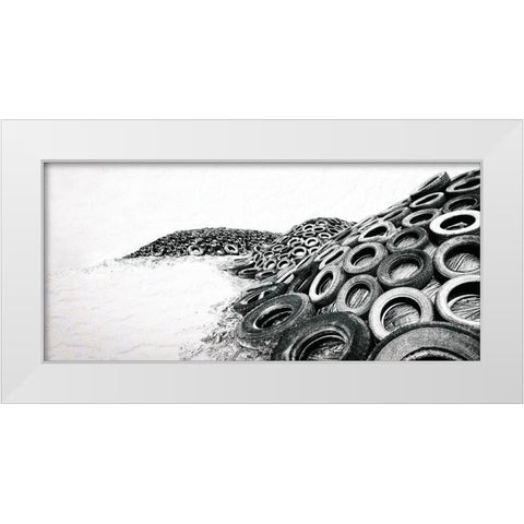Upcycle White Modern Wood Framed Art Print by Claes, Gilbert