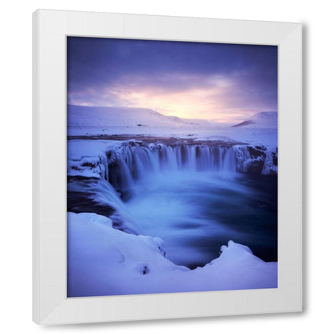 Winter Magic White Modern Wood Framed Art Print by Gastager, Daniel