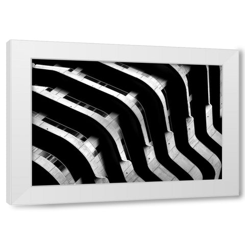 The Wave White Modern Wood Framed Art Print by Endermann, Rolf