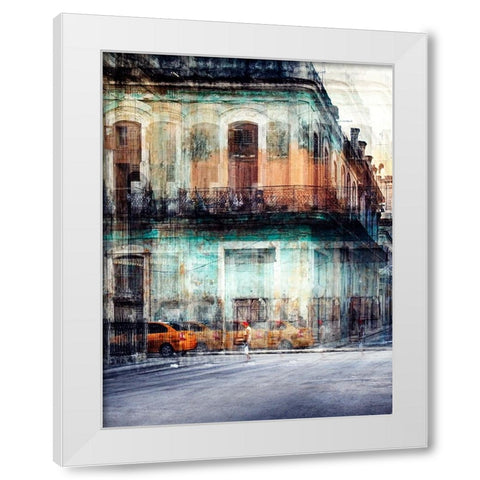 Old Havana White Modern Wood Framed Art Print by Labagnara, Roxana