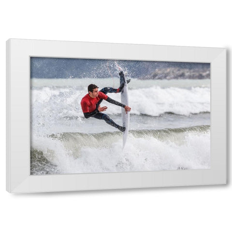 Tripod White Modern Wood Framed Art Print by Concepcion Alvarado, Jesus