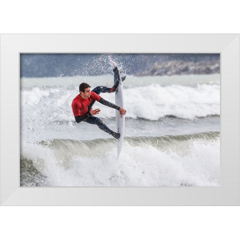 Tripod White Modern Wood Framed Art Print by Concepcion Alvarado, Jesus