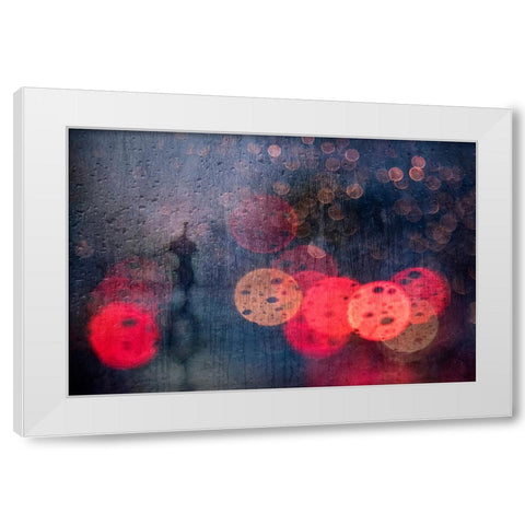 Somewhere Down The Road White Modern Wood Framed Art Print by Khemkum, Ekkachai