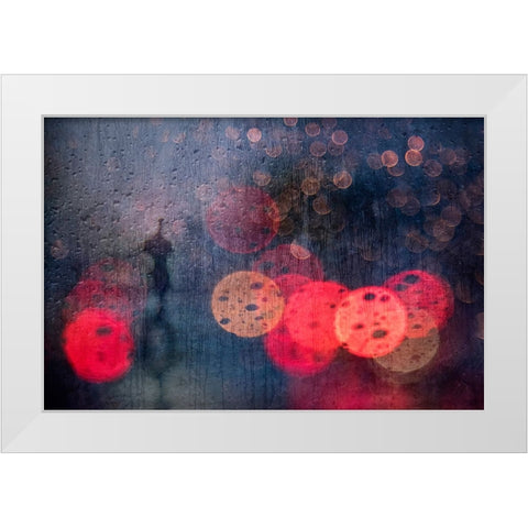 Somewhere Down The Road White Modern Wood Framed Art Print by Khemkum, Ekkachai