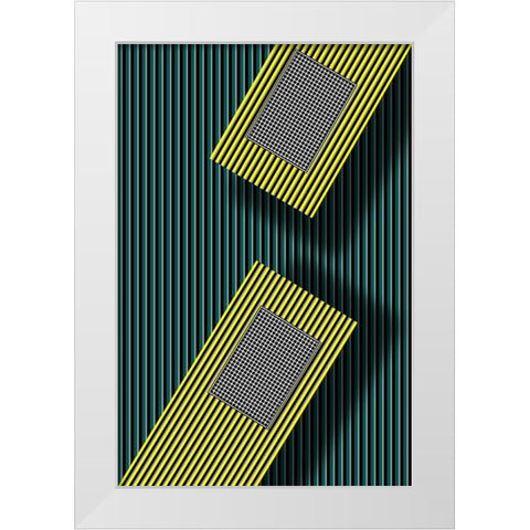 255-255-0 White Modern Wood Framed Art Print by aRRO