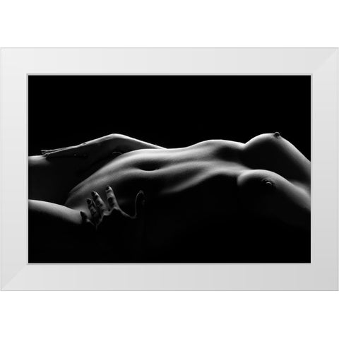 Caressed By Light (I) White Modern Wood Framed Art Print by Achtergarde, Burkhard
