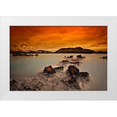 Primal Elements White Modern Wood Framed Art Print by H. Ingibergsson, Torsteinn